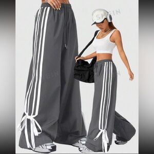 Drawstring Wide Leg Pants